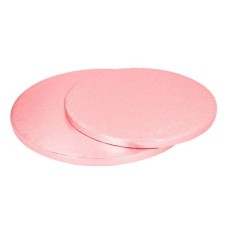Cake drum 25cm baby roze rond